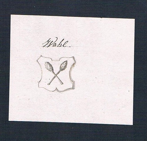Wahl adel handschrift - wahl,