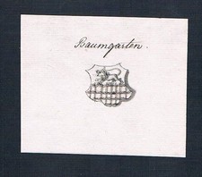 18. Jh. Baumgarten Handschrift