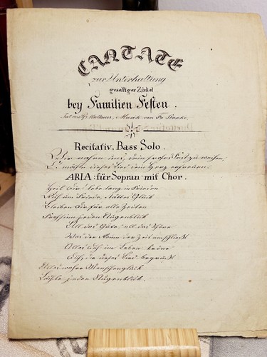 Antik cantate aria - aria, sopran