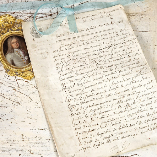 Historische handschrift - historische, handschrift/