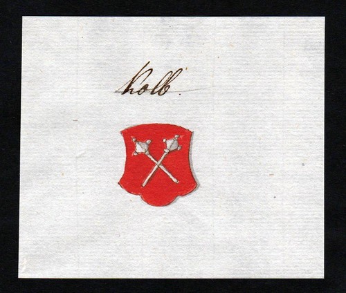 Kolb handschrift - kolb,