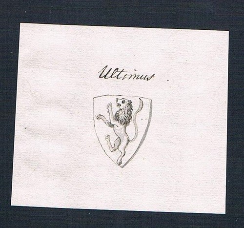 Ultimus handschrift - 18.jh.,