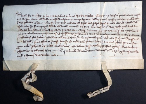 Handschrift schöffenurkunde - handschrift,