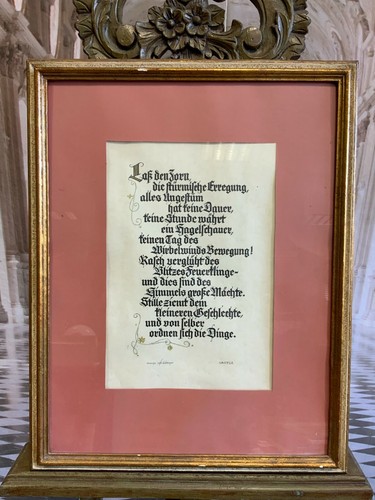 Altes manuskript gerahmt - altes,