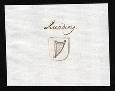 18. Jh. Runding Handschrift