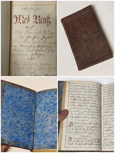 Handschriftliches messbuch - handschriftliches,