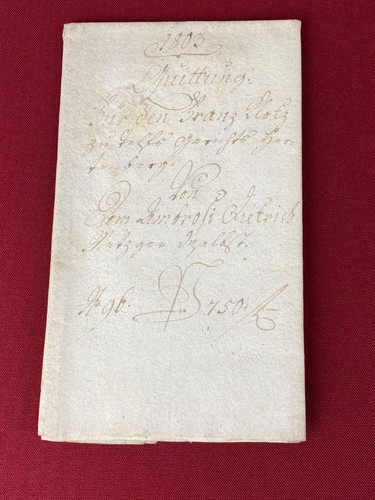 Manuskript urkunde jahr 1803 - manuskript,