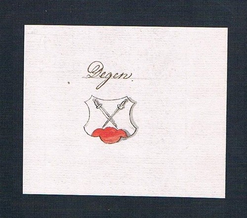 Degen handschrift - 18.,