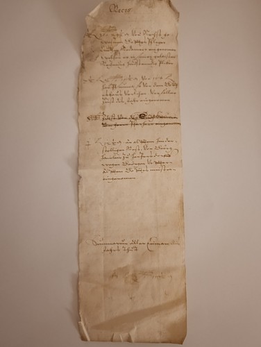 Original manuskript fragment - original,